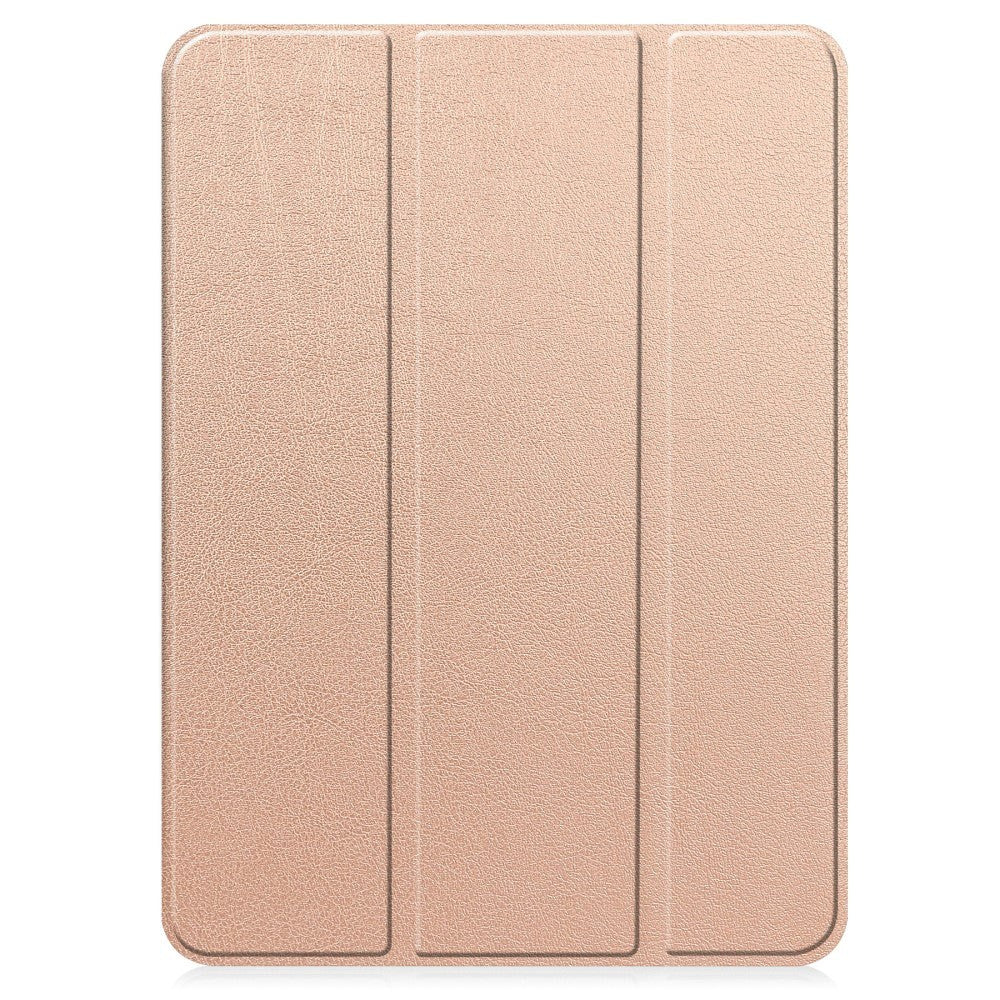 OnePlus Pad / Oppo Pad 2 Tri-Fold Leather Flip Case w. Wake Up/Sleep Function - Rose Gold