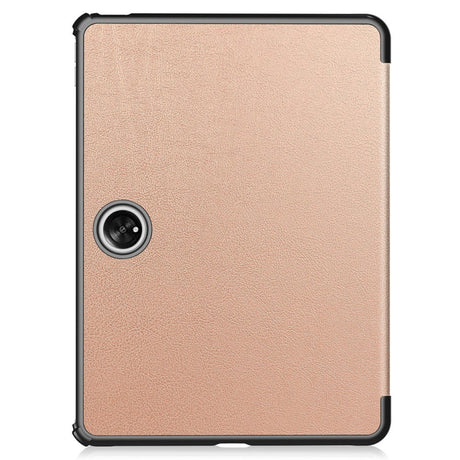 OnePlus Pad / Oppo Pad 2 Tri-Fold Leather Flip Case w. Wake Up/Sleep Function - Rose Gold