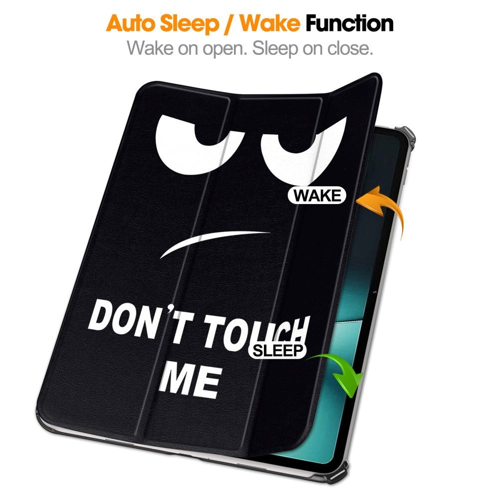 OnePlus Pad / Oppo Pad 2 PU Leather Flip Case W. Kickstand & Wake-up Function - "Don't Touch Me"