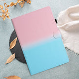 iPad Air (2022 / 2020) / Pro 11 (2022 / 2021 / 2020 / 2018) Kickstand PU Leather Case w. Wake-up Function & Card holder - Pink / Light Blue