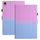 iPad 10.9" (2022) Kickstand PU Leather Case w. Wake-up Function & Card holder - Pink / Blue