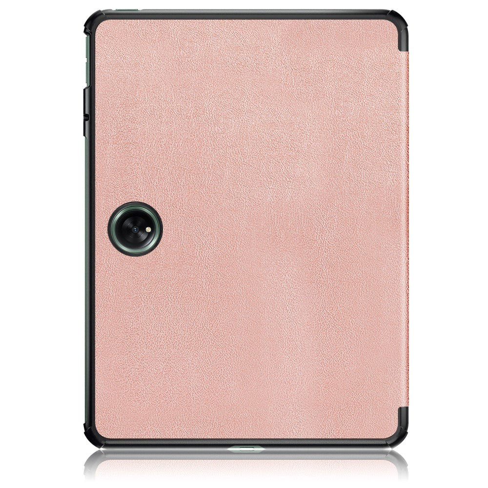 OnePlus Pad / Oppo Pad 2 Tri-Fold Leather Case w. Stand - Rose Gold