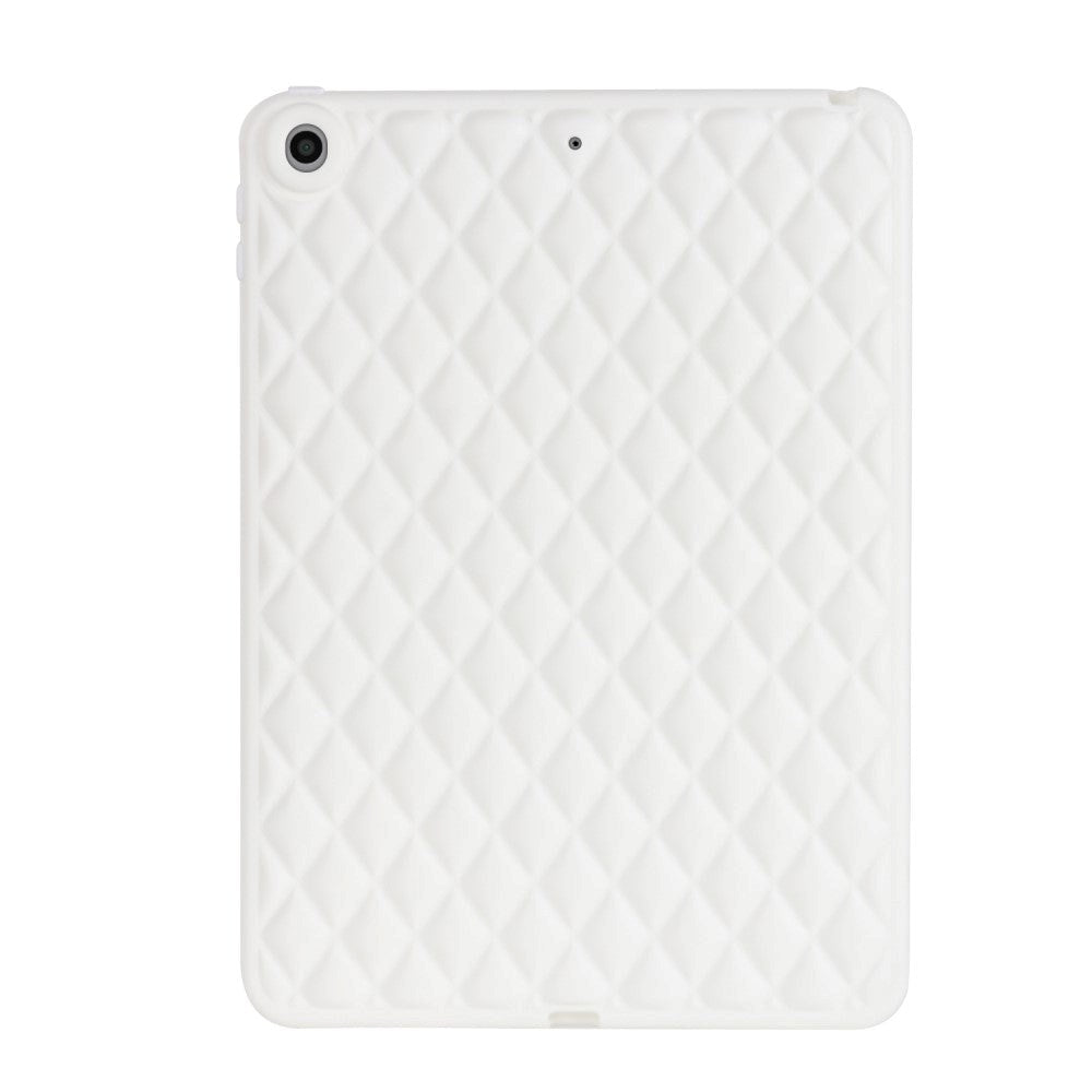 iPad 9.7 (2018-2017) / iPad Air / iPad Air 2 Flexible Plastic Case - Rhombe Design - White