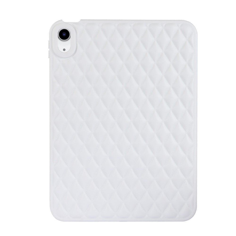 iPad 10.9" (2022) Flexible Plastic Case - Rhombe Design - White