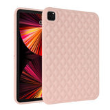 iPad Pro 11" ( 2022 / 2021 / 2020) Flexible Plastic Case - Rhombe Design - Pink