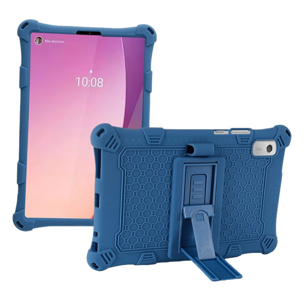 Lenovo Tab M9 Silicone Case w. Kickstand - Blue