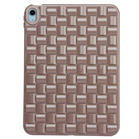 iPad Air (2022 / 2020) Flexible Plastic Case - Braid Design - Brown