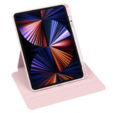 iPad Pro 12.9" (2022 / 2021 / 2020 / 2018) Hybrid Flip Case Apple Pencil Holder - Pink / Transparent