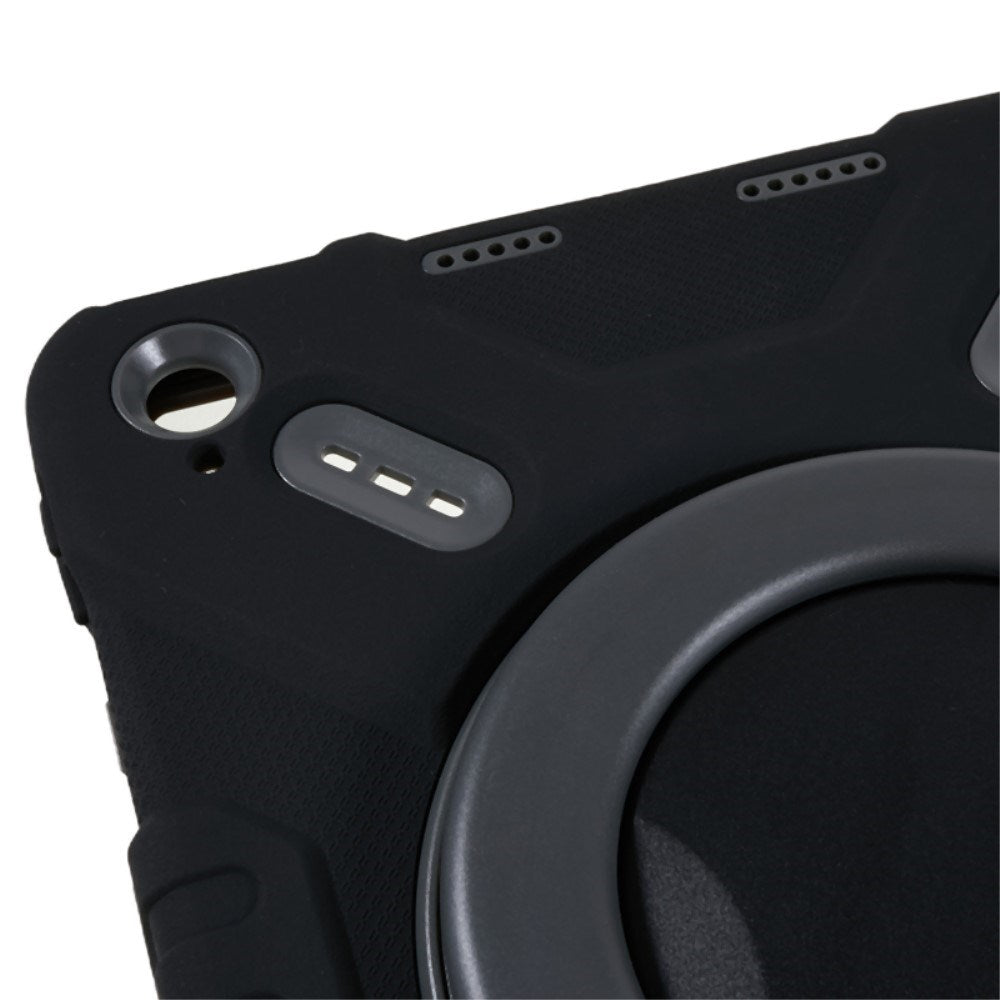 Pepkoo iPad 11" (2025) / 10.9" (2024 / 2022) Kids Case with Rotatable Stand - Black