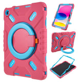 Pepkoo iPad 11" (2025) / 10.9" (2024 / 2022) Kids Case with Rotatable Stand - Pink / Blue