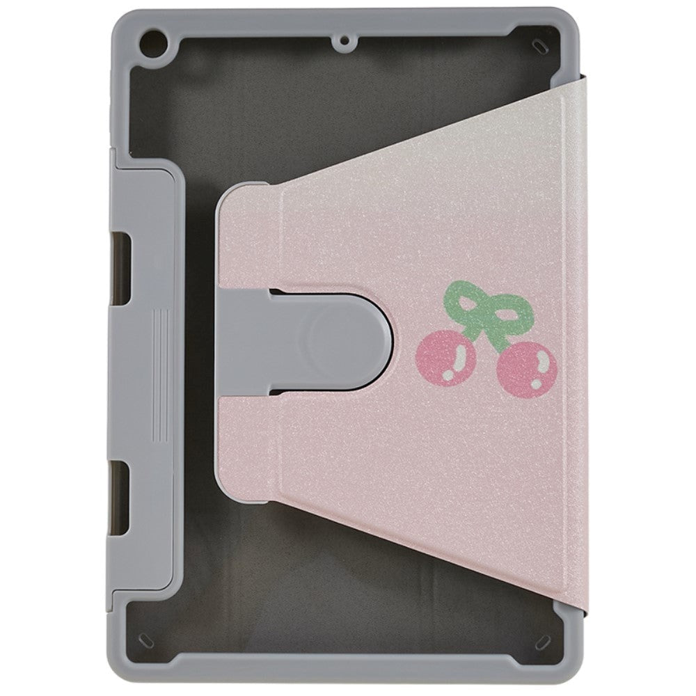 iPad 10.2" (2021 / 2020 / 2019) Hybrid Flip Case w. 360° Kickstand & Apple Pencil Holder - Animals / Transparent