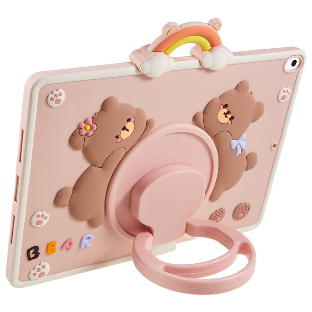 iPad 10.2" (2021 / 2020 / 2019) / Air 10.5" (2019) / Pro 10.5" Flexible Silicone Case w. Stand & Pen Holder - Bears