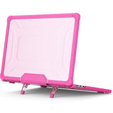 MacBook Air 13 M2/M3 (2022-2024) Hard Plastic Case w. Kickstand - Pink