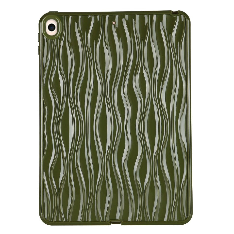 iPad Pro 11" (2022 / 2021 / 2020 / 2018) Flexible Plastic Case - Wavy Design - Green