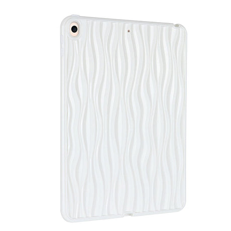 iPad Pro 11" (2022 / 2021 / 2020 / 2018) Flexible Plastic Case - Wavy Design - White