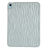 iPad Air (2022 / 2020) Flexible Plastic Case - Wavy Design - Grey