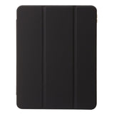 EIDERWOOD iPad 10.9" (2022) Tri-Fold Artificial Leather Flip Case w. Apple Pencil Holder - Black