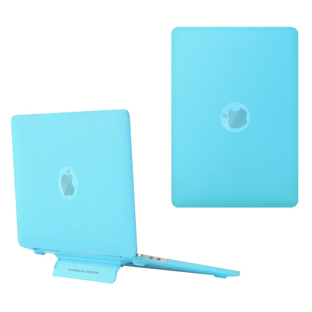 Macbook Air 13 (2018-2020) Plastic Case w. Stand Function - Frosted Blue