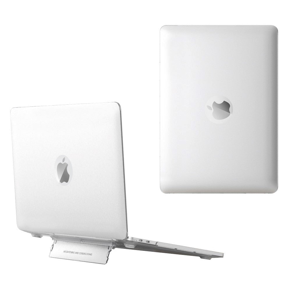 Macbook Pro 13 (2016-2022) Plastic Case w. Stand Function - Frosted White