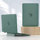 Macbook Pro 13 (2016-2022) Plastic Case w. Stand Function - Frosted Green