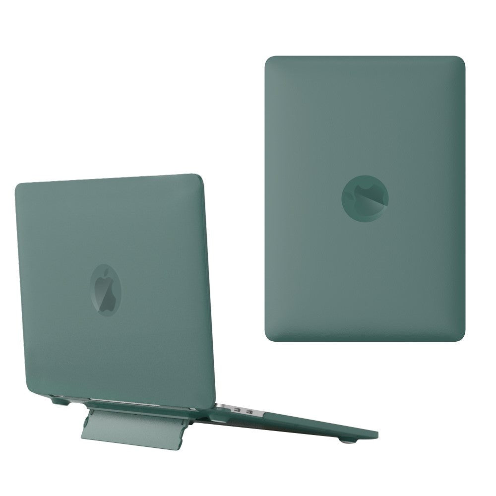 Macbook Pro 14 M1/M2/M3/M4 (2021-2024) Plastic Case w. Stand Function - Frosted Green