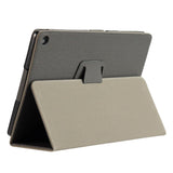 Google Pixel Tablet Leather Flip Cover w. Standing function - Grey