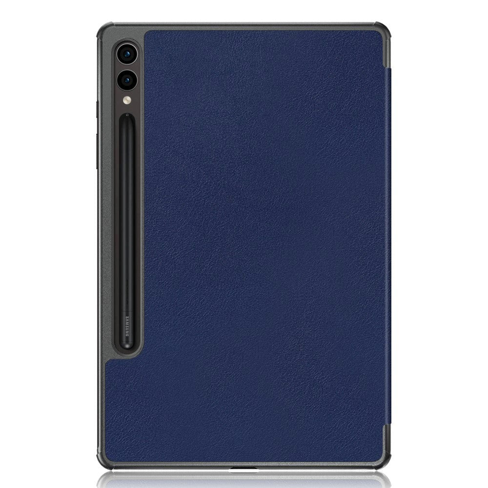 Samsung Galaxy Tab S9 Tri-Fold Leather Case w. Stand - Blue