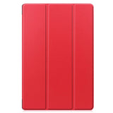 Samsung Galaxy Tab S9+ (Plus) Tri-Fold Leather Case w. Stand - Red