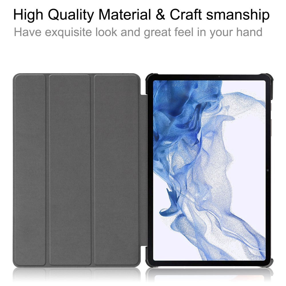 Samsung Galaxy Tab S9 Imitation Leather Flip Case - Galaxy