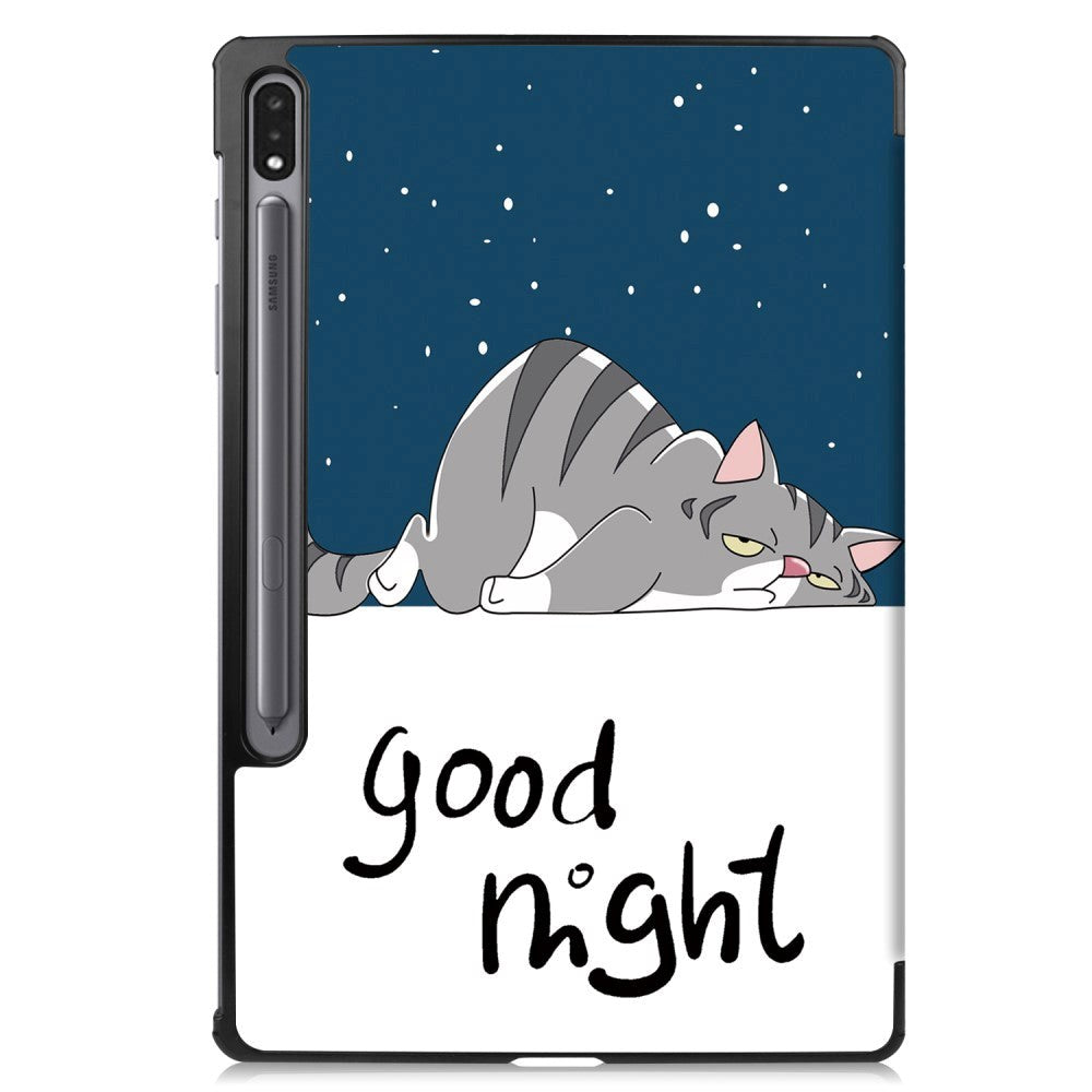 Samsung Tab S9 Tri-Fold Leather Case - "Good Night"