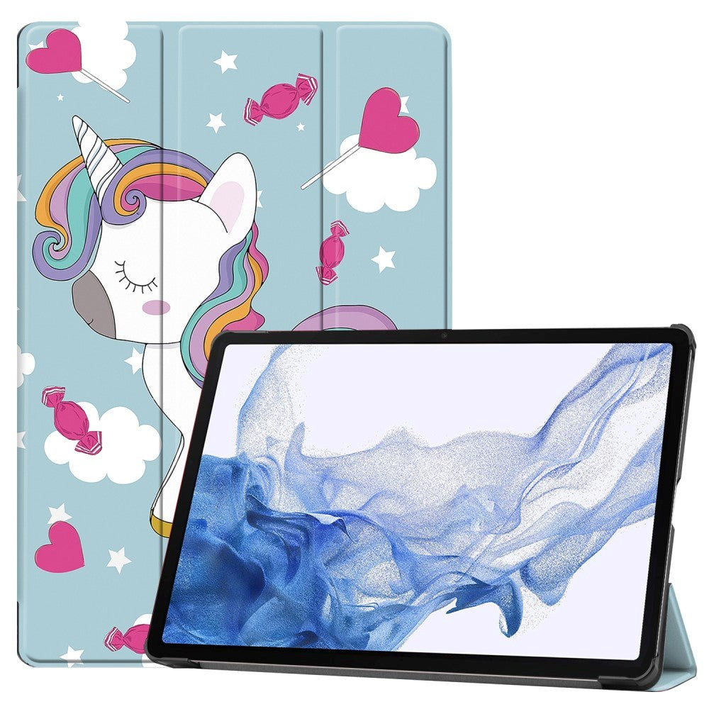 Samsung Tab S9 Tri-Fold Leather Case - Unicorn