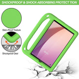EIDERWOOD Lenovo Tab M8 (4th Gen.) Kids Case with Handle & Stand Function - Green