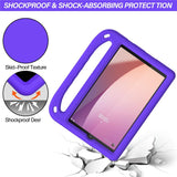 EIDERWOOD Lenovo Tab M8 (4th Gen.) Kids Case with Handle & Stand Function - Purple