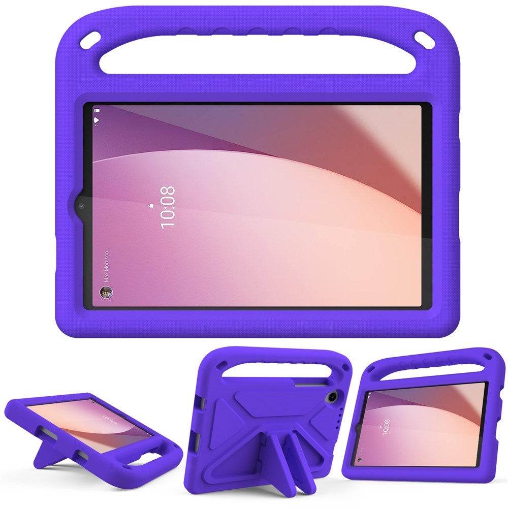 EIDERWOOD Lenovo Tab M8 (4th Gen.) Kids Case with Handle & Stand Function - Purple
