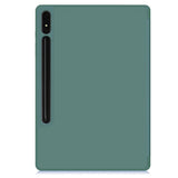 Samsung Galaxy Tab S9+ (Plus) Magnetic Tri-Fold Leather Case w. Stand - Dark Green