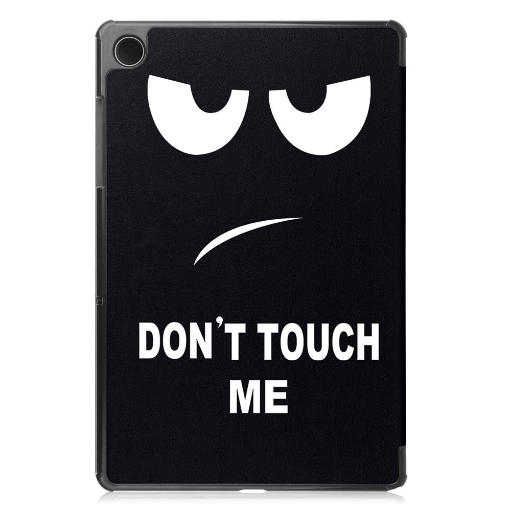 Samsung Galaxy Tab A9 Tri-Fold PU Flip Case with Sleep / Wake-up Function - "Don't Touch Me"