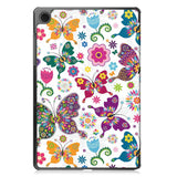 Samsung Galaxy Tab A9 Tri-Fold PU Flip Case with Sleep / Wake-up Function - Butterflies