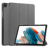 Samsung Galaxy Tab A9 Tri-Fold Leather Case w. Stand - Grey