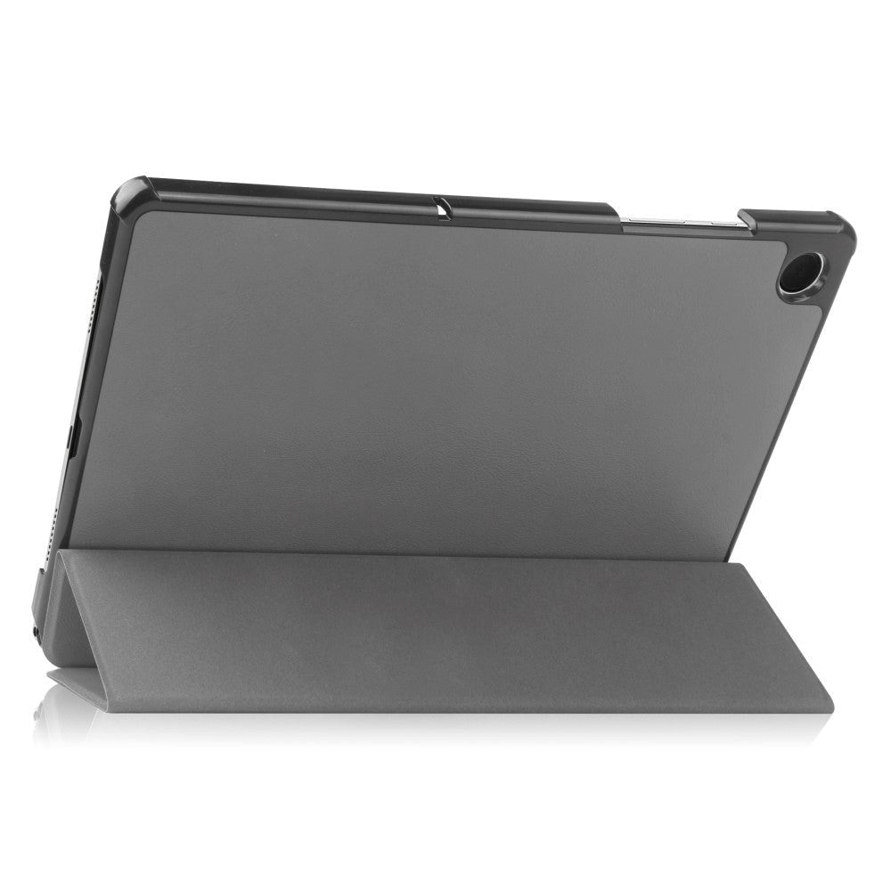 Samsung Galaxy Tab A9 Tri-Fold Leather Case w. Stand - Grey