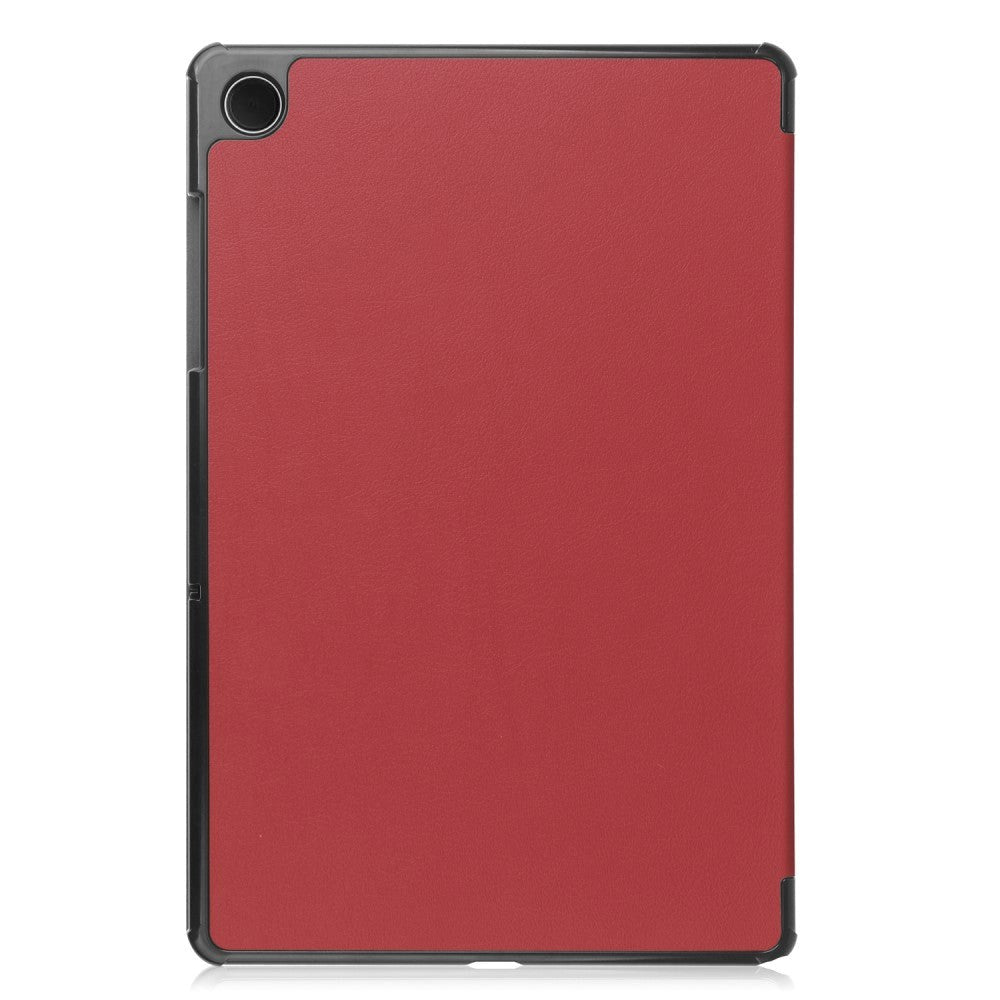 Samsung Galaxy Tab A9 Tri-Fold Leather Case w. Stand - Red