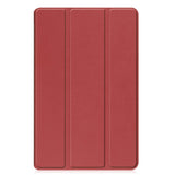 Samsung Galaxy Tab A9 Tri-Fold Leather Case w. Stand - Red