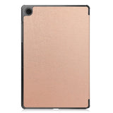 Samsung Galaxy Tab A9 Tri-Fold Leather Case w. Stand - Rose Gold