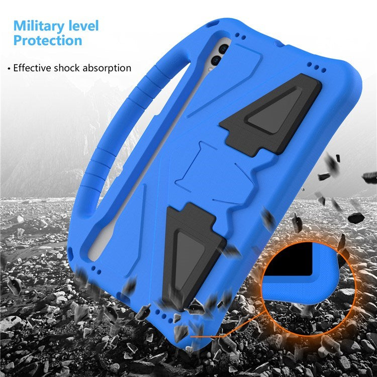 EIDERWOOD Samsung Galaxy Tab S9 / S8 / S7 Kids Case with Handle & Stand Function - Blue