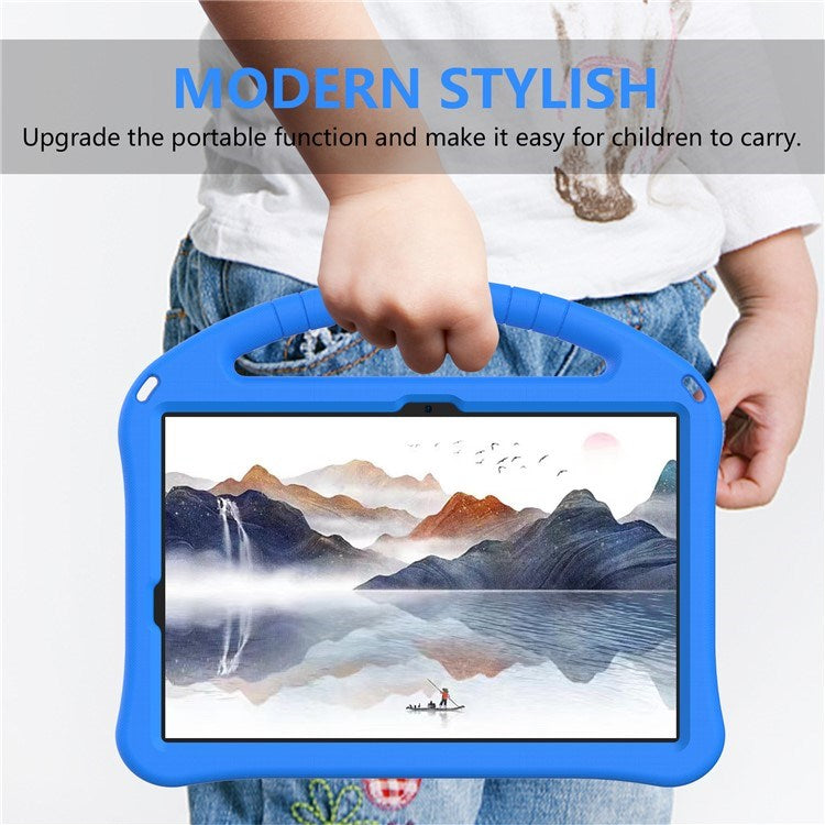 EIDERWOOD Samsung Galaxy Tab S9 / S8 / S7 Kids Case with Handle & Stand Function - Blue