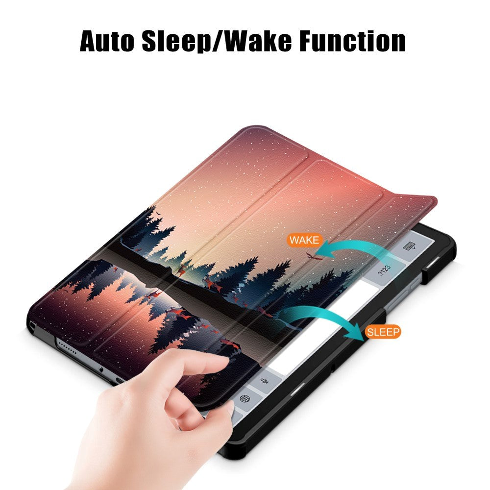 Samsung Galaxy Tab A9+ (Plus) Tri-Fold PU Flip Case with Sleep / Wake-up Function - Sunset