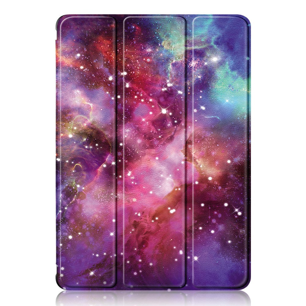 Samsung Tab S9 Tri-Fold PU Flip Case with Pen Holder - Transparent / Galaxy