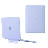 MacBook Air 15 M2/M3 (2023-2024) Plastic Case w. Stand Function - Frosted Purple