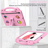 EIDERWOOD Samsung Galaxy Tab S11 / S10 Lite / S10 FE / S9 FE / S9 / S8 / S7 Kids Case with Kickstand & Hand Holder - Pink