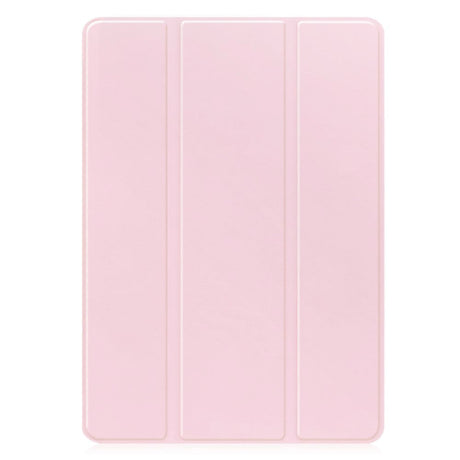 Samsung Galaxy Tab S9 FE Magnetic Tri-Fold Leather Case w. Stand - Pink