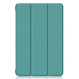 Samsung Galaxy Tab S9 FE+ (Plus) Tri-Fold Leather Case w. Stand - Green